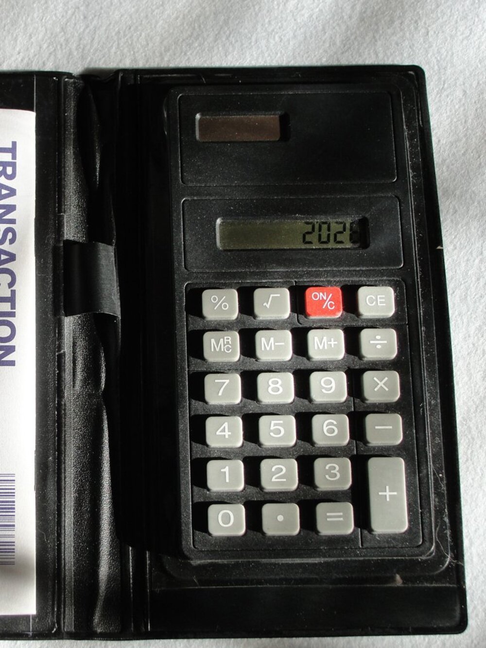 Checkbook Wallet • Built‑In Calculator • Multi‑Pocket Organizer